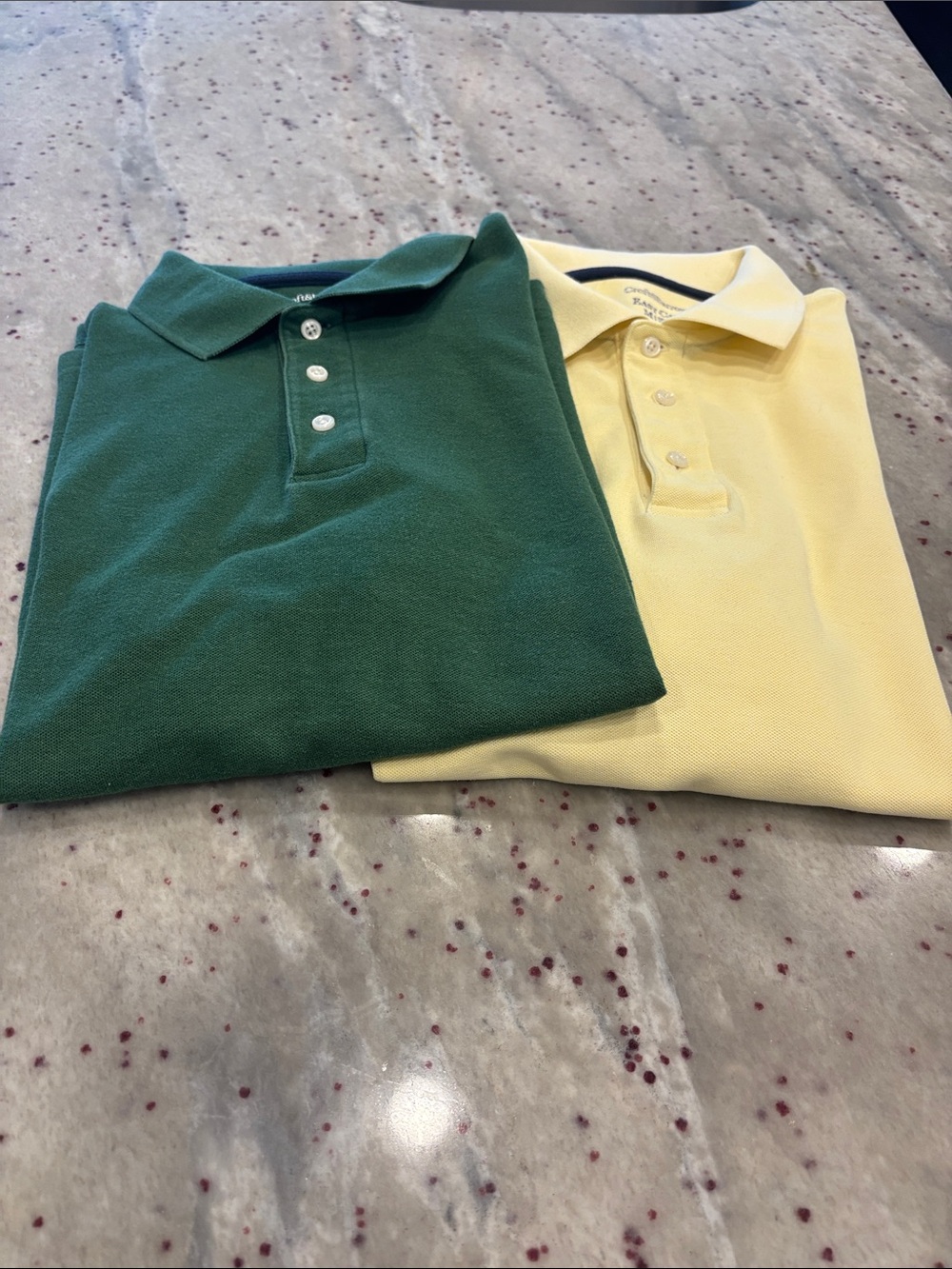 Croft & Barrow Forest Green & yellow shirts (m)
